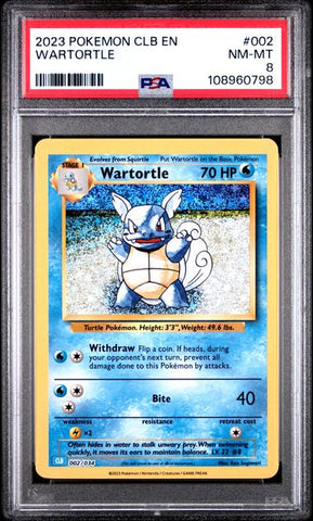Wartortle #2 PSA 8 [Pokemon CLB Trading Card Game Classic 2023]