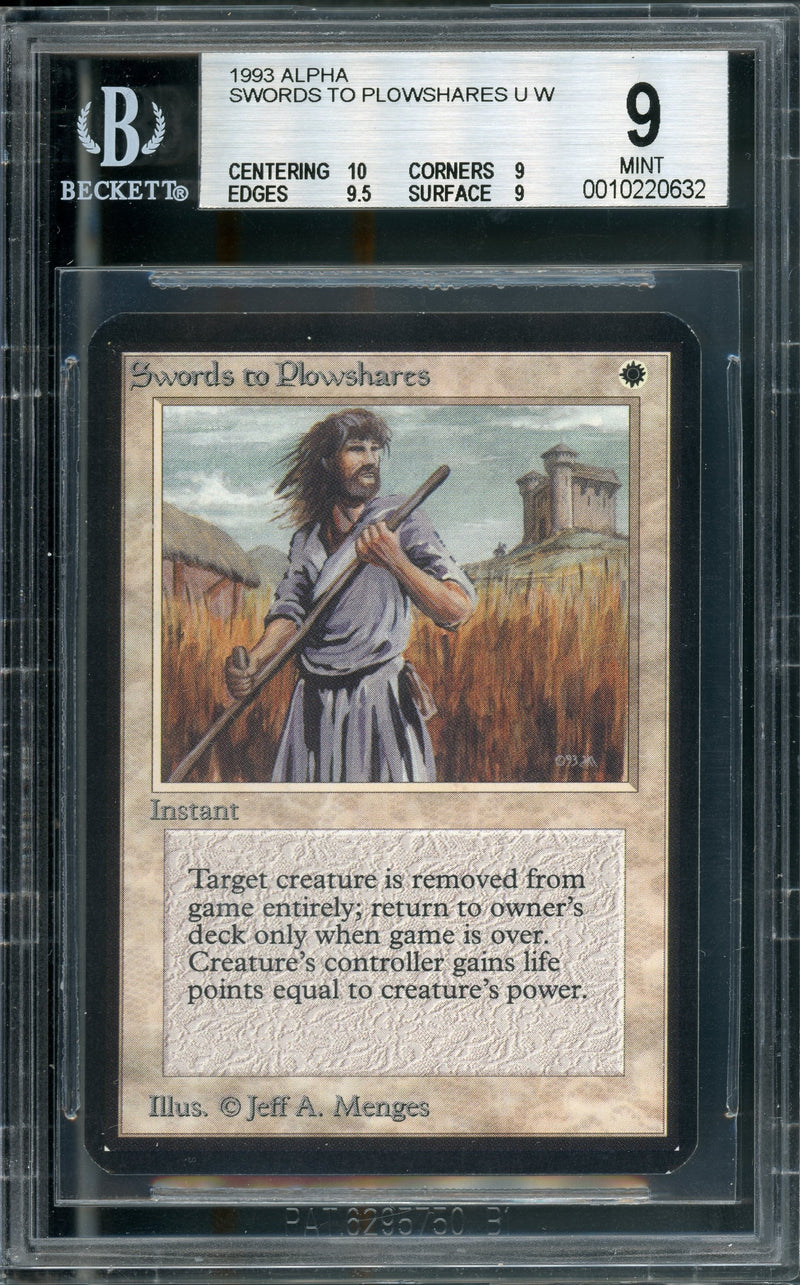 Swords to Plowshares BGS 9Q++ [Limited Edition Alpha]