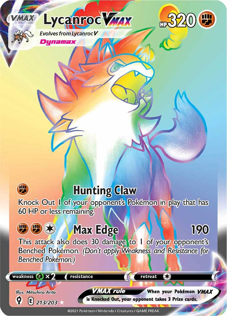 Lycanroc VMAX (213/203) [Sword & Shield: Evolving Skies]