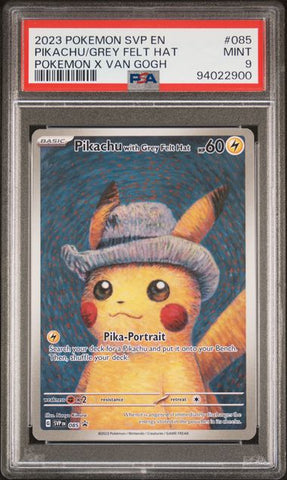 Pikachu With Grey Felt Hat #85 PSA 9 [Van Gogh Promo]