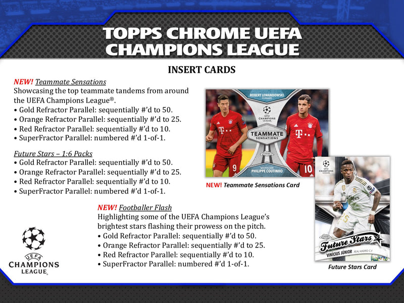 Topps Chrome UEFA Champions League 2019/20 - Hobby Box