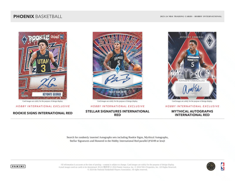Panini Phoenix NBA Basketball 2023/24 - International Hobby Box