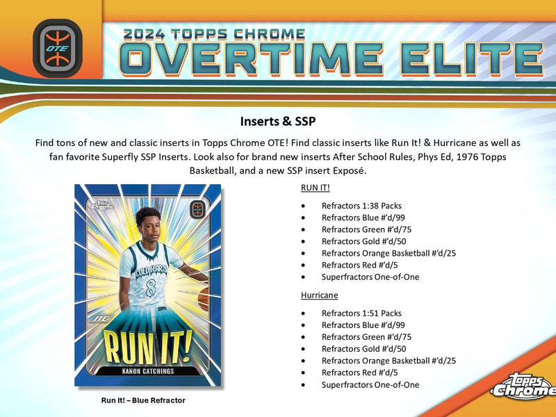 Topps Chrome Overtime Elite Basketball 2023/24 - Hobby Box