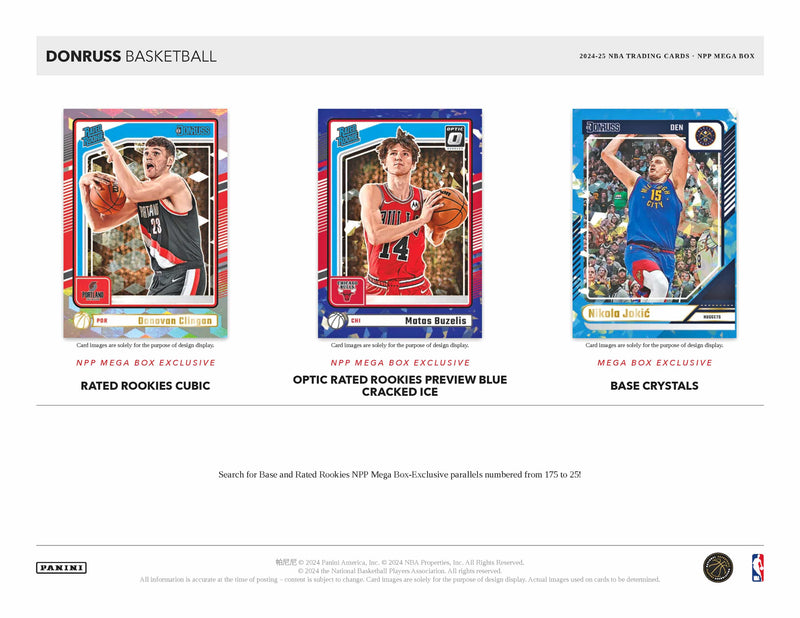 Panini Donruss NBA Basketball 2024/25 - Mega Box
