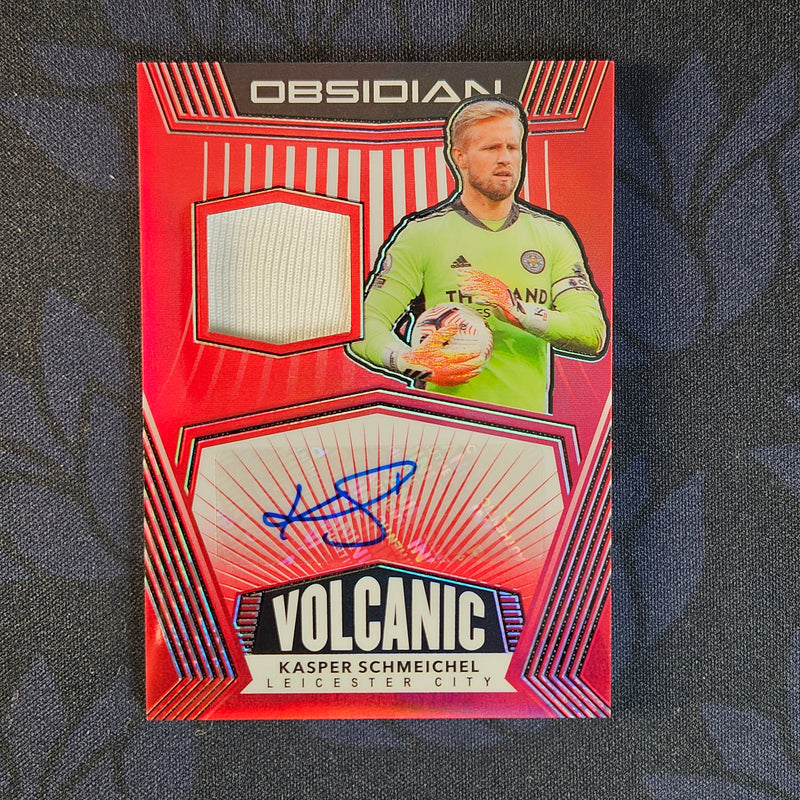 Kasper Schmeichel /44 Autograph Patch [2020/21 Panini Obisidan]