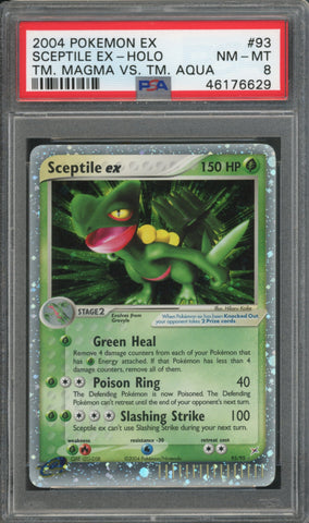 Sceptile EX #100 PSA 8 [Team Magma vs Team Aqua]