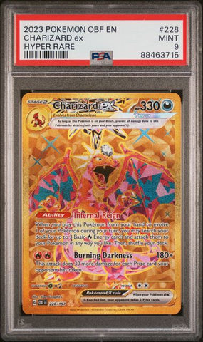 Charizard EX [Hyper Rare] #228 PSA 9 [Pokemon Obsidian Flames 2023]