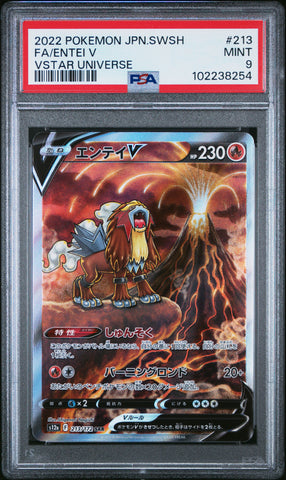 Entei V [Vstar Universe] #213 PSA 9 [Japanese Vstar Universe 2022]