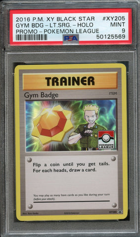 Gym Badge #XY205 PSA 9 [Pokemon League Promo]