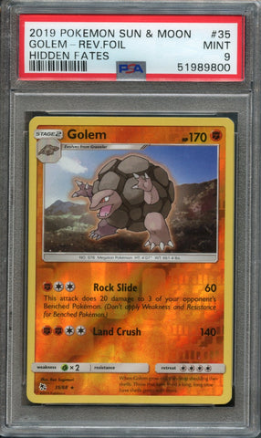 Golem Reverse Holo #35 PSA 9 [Hidden Fates]