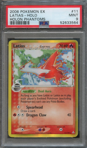 Latias #11 PSA 9 [Holon Phantoms]