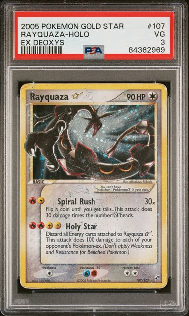 Rayquaza Gold Star