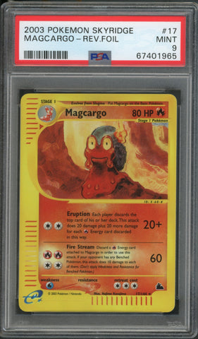 Magcargo #17 Reverse Holo PSA 9 [Skyridge]