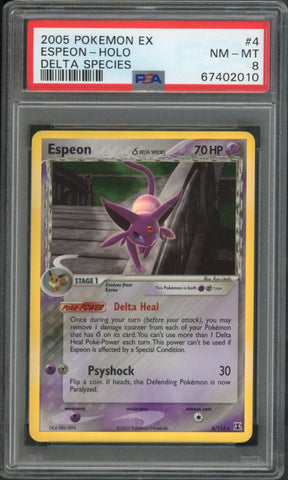 Espeon #4 PSA 8 [Delta Species]