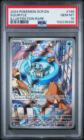 Squirtle [Illustration Rare] #148 PSA 10 [Stellar Crown 2024]