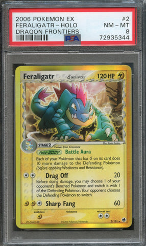 Feraligatr #2 PSA 8 [Dragon Frontiers]