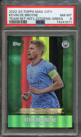 Kevin De Bruyne /75 PSA 8 [2022-23 Topps Manchester City Team Set]