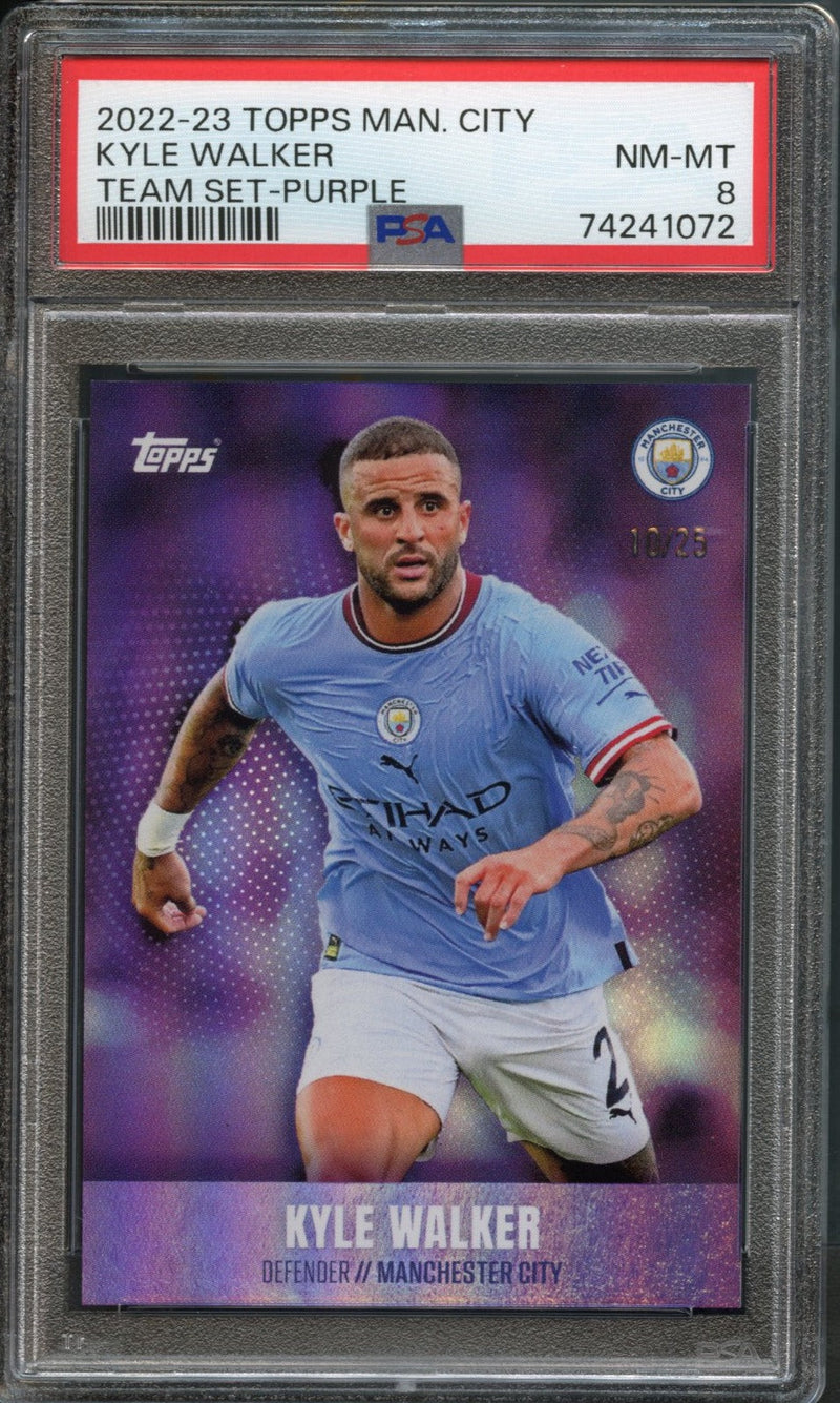 Kyle Walker /25 PSA 8 [2022-23 Topps Manchester City Team Set]