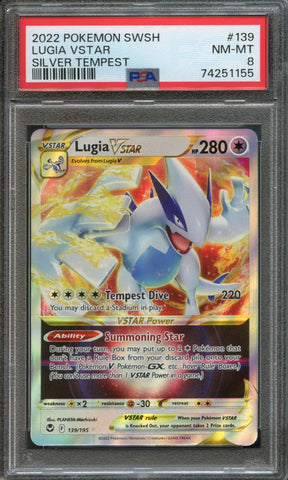 Lugia VSTAR #139 PSA 8 [Silver Tempest]