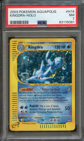 Kingdra #H14 PSA 7 [Aquapolis]