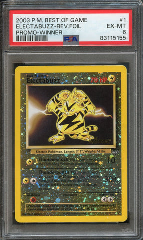 Electabuzz [Winner] #1 PSA 6 [Best Of Game]