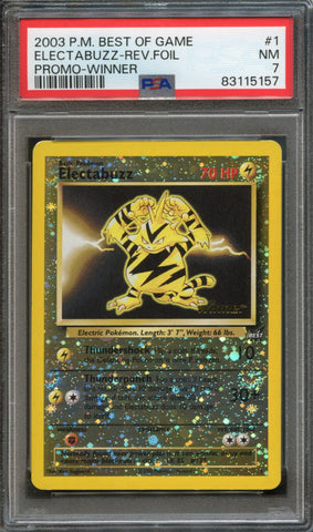 Electabuzz [Winner] #1 PSA 7 [Best Of Game]