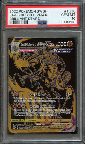 Rapid Strike Urshifu VMAX #TG30 PSA 10 [Brilliant Stars]
