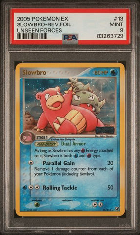 Slowbro [Reverse Holo] #13 PSA 9 [Unseen Forces]