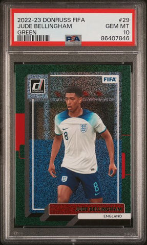 Jude Bellingham #29 Green PSA 10 [2022-23 Panini Donruss Fifa]