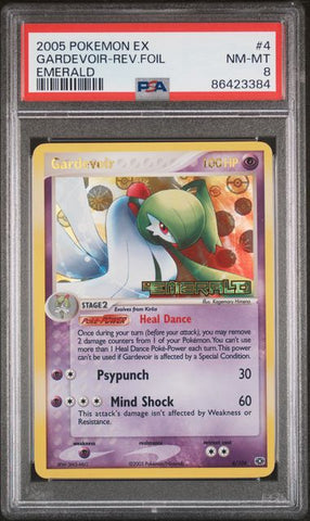 Gardevoir [Reverse Holo] #4 PSA 8 [Emerald]