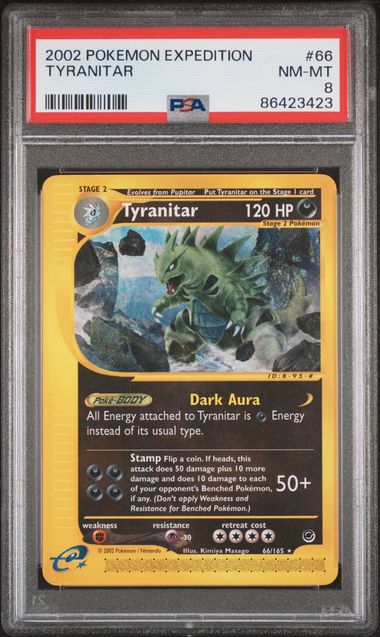 Tyranitar #66 PSA 8 [Expedition Base Set]