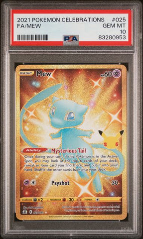 Mew #25 PSA 10 [Pokemon Celebrations 2021]