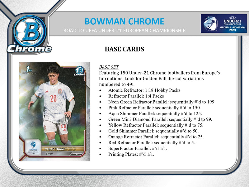 Topps Bowman Chrome U21 EURO 2023 - Hobby Box
