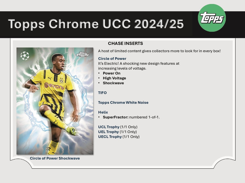 Topps Chrome UEFA Club Competitions 2024/25 - Jumbo Box