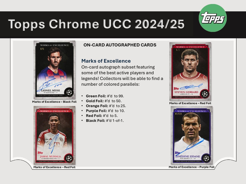 Topps Chrome UEFA Club Competitions 2024/25 - Jumbo Box