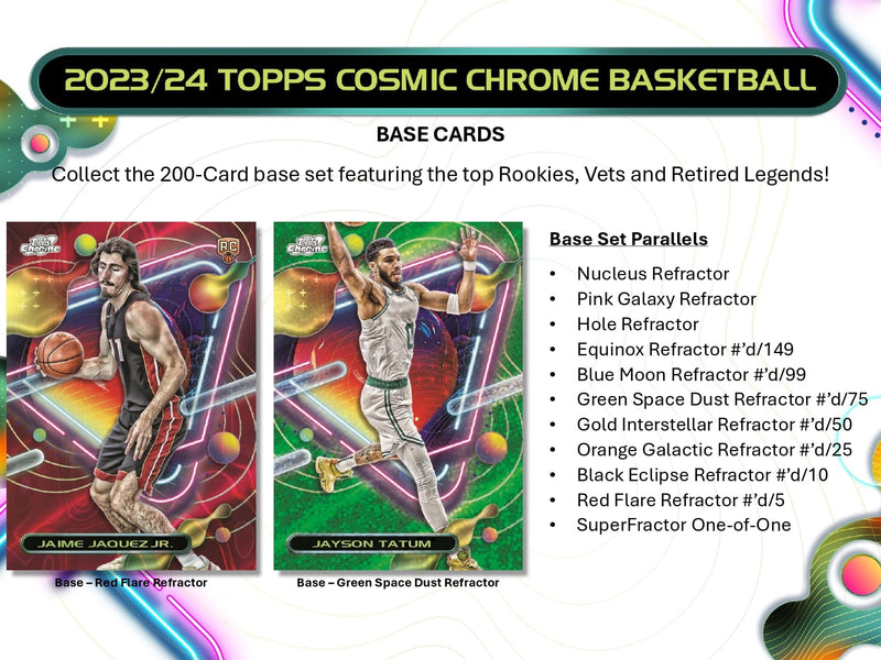 Topps Cosmic Chrome Basketball 2023/24 - Hobby Box