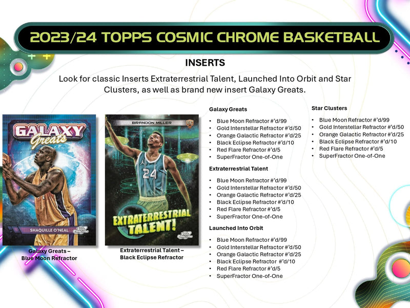 Topps Cosmic Chrome Basketball 2023/24 - Hobby Box