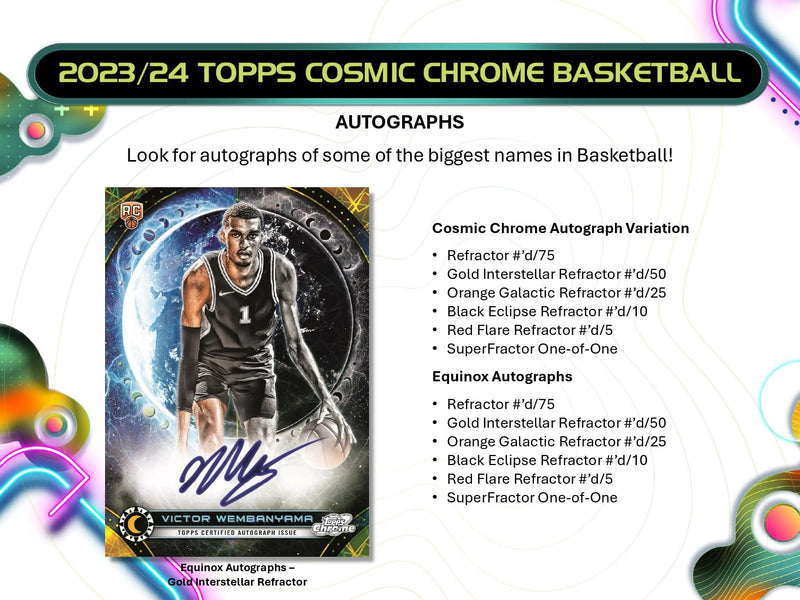 Topps Cosmic Chrome Basketball 2023/24 - Hobby Box