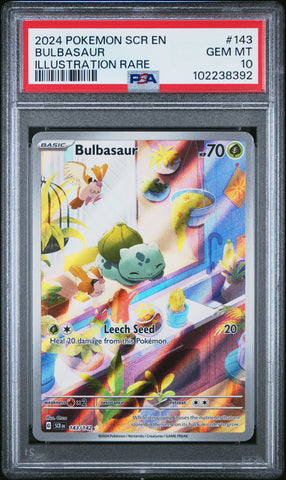 Bulbasaur [Illustration Rare] #143 PSA 10 [Stellar Crown 2024]