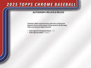 Topps Chrome Baseball 2025 - Hobby Box