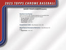 Topps Chrome Baseball 2025 - Jumbo Box