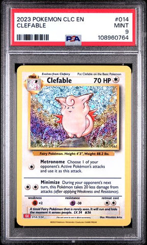 Clefable #14 PSA 9 [Pokemon CLC Trading Card Game Classic 2023]