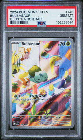 Bulbasaur [Illustration Rare] #143 PSA 10 [Stellar Crown 2024]