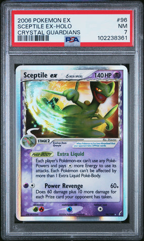 Sceptile ExHolo [Crystal Guardians] #96 PSA 7 [Ex Crystal Guardians 2006]