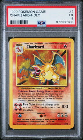 Charizard #4 PSA 5 [Base Set 1999]