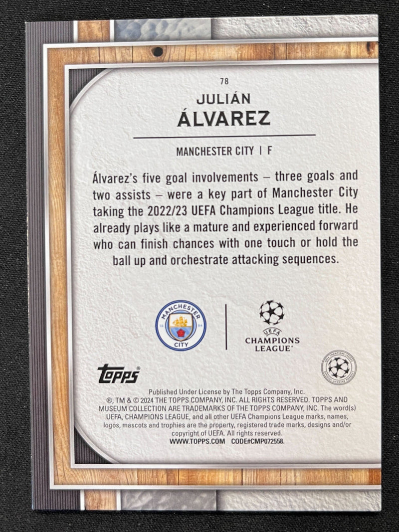 Julian Alvarez /10 [2023 Topps Museum Collection UCC]