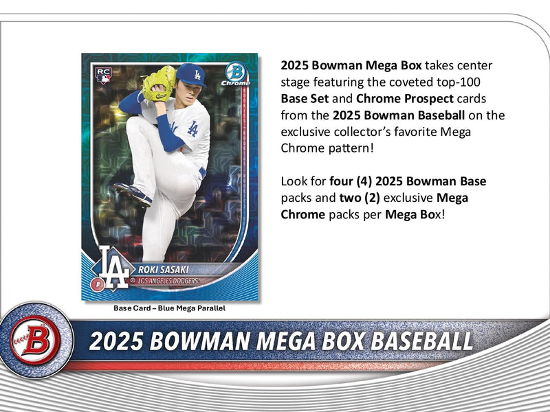 Topps Bowman Baseball 2025 - Mega Box