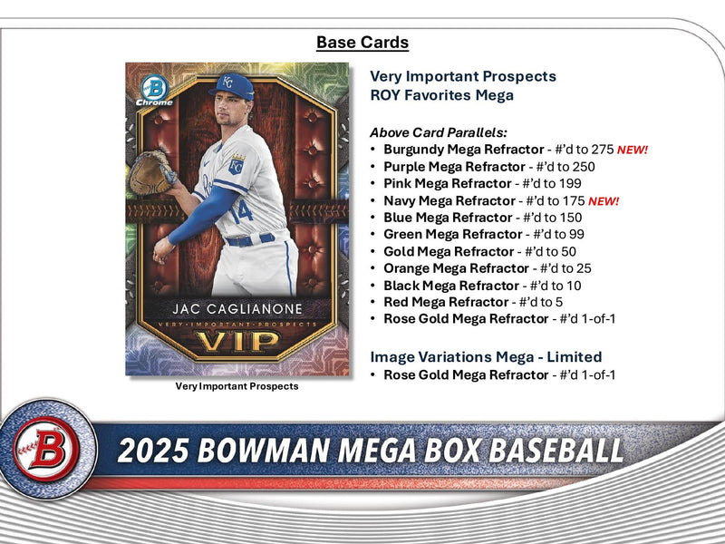 Topps Bowman Baseball 2025 - Mega Box