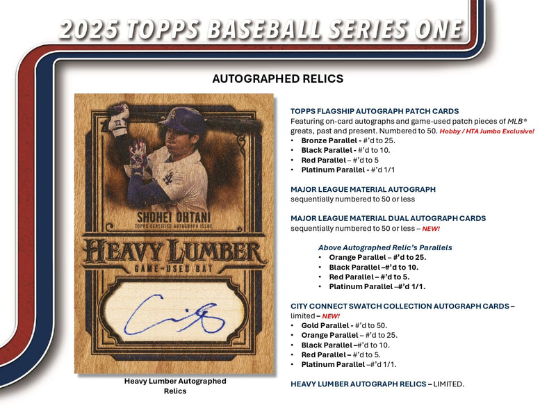 Topps MLB Baseball Series 1 2025 - Jumbo Box