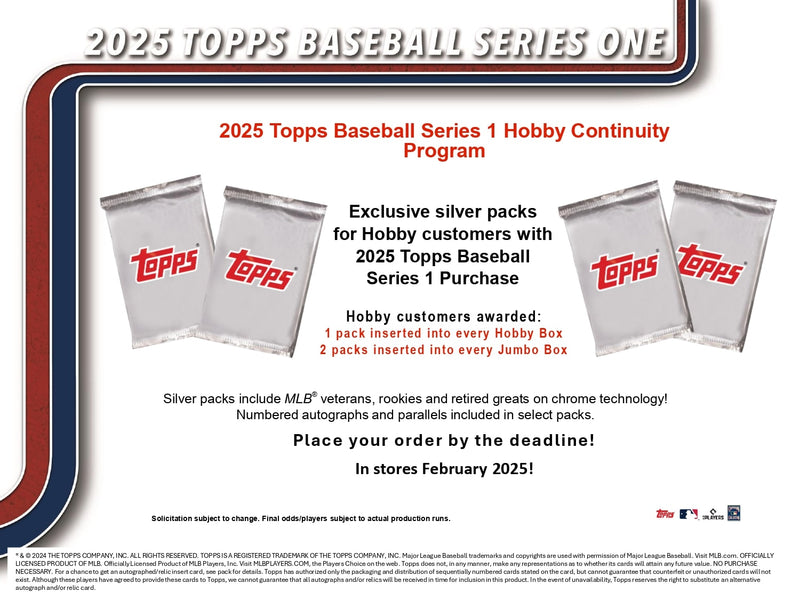 Topps MLB Baseball Series 1 2025 - Jumbo Box